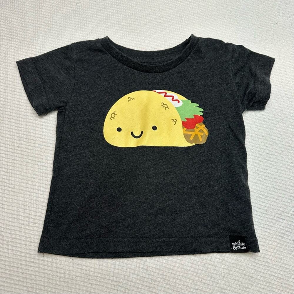 Whistle & Flute Kawaii Taco Tee Shirt Size 12-24 months